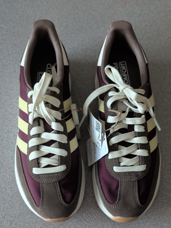 adidas Shoes - adidas Women’s Burgundy & Cream Retro-Style Sneakers